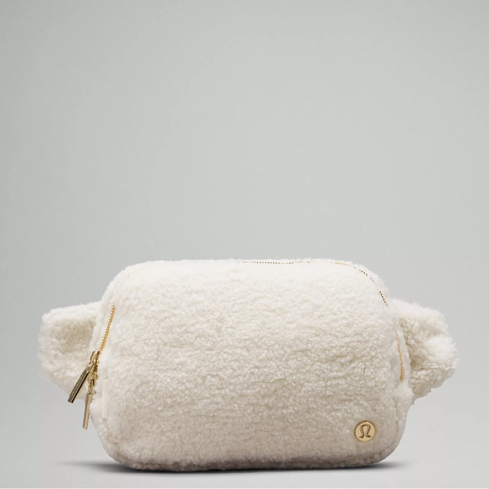 Lululemon Cream Sherpa Crossbody Bag